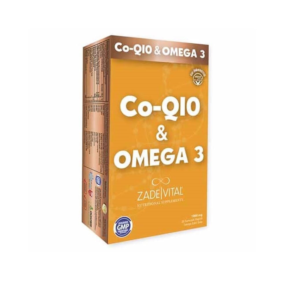 Zade Vital Co-Q10 & Omega 3 Balık Yağı 30 Kapsül