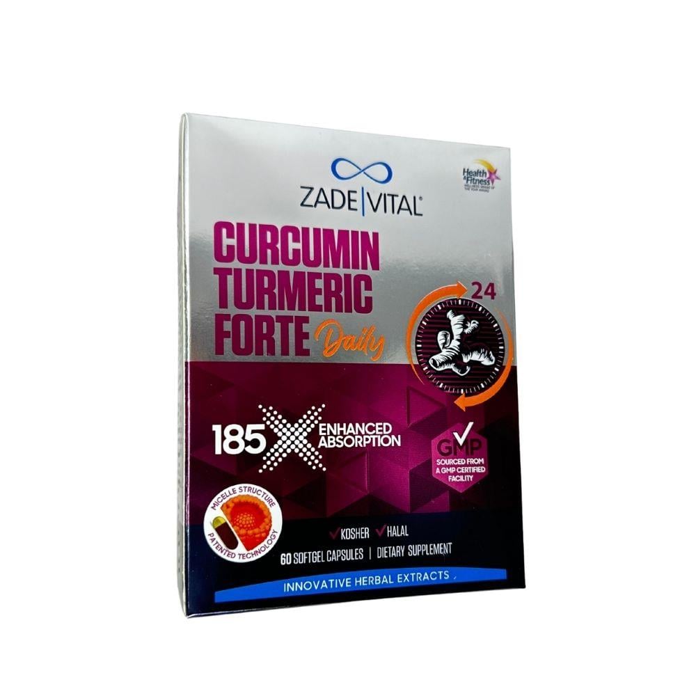 Zade Vital Curcumin Forte - Liquid Turmeric 60 Capsules