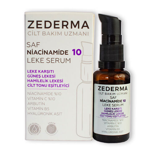 Zederma Pure Niacinamide 10 ლაქების საწინააღმდეგო შრატი 30 მლ
